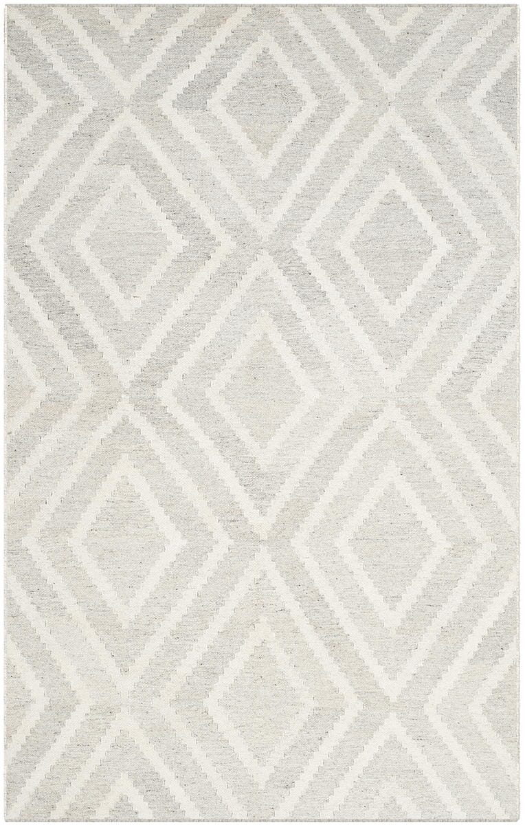 Safavieh Kilim Klm516D Ivory / Dark Grey Geometric Area Rug