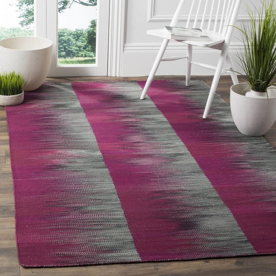 Safavieh Kilim Klm819B Purple / Charcoal Area Rug