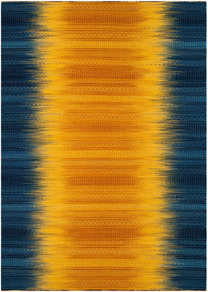 Safavieh Kilim Klm821B Dark Blue / Yellow Area Rug