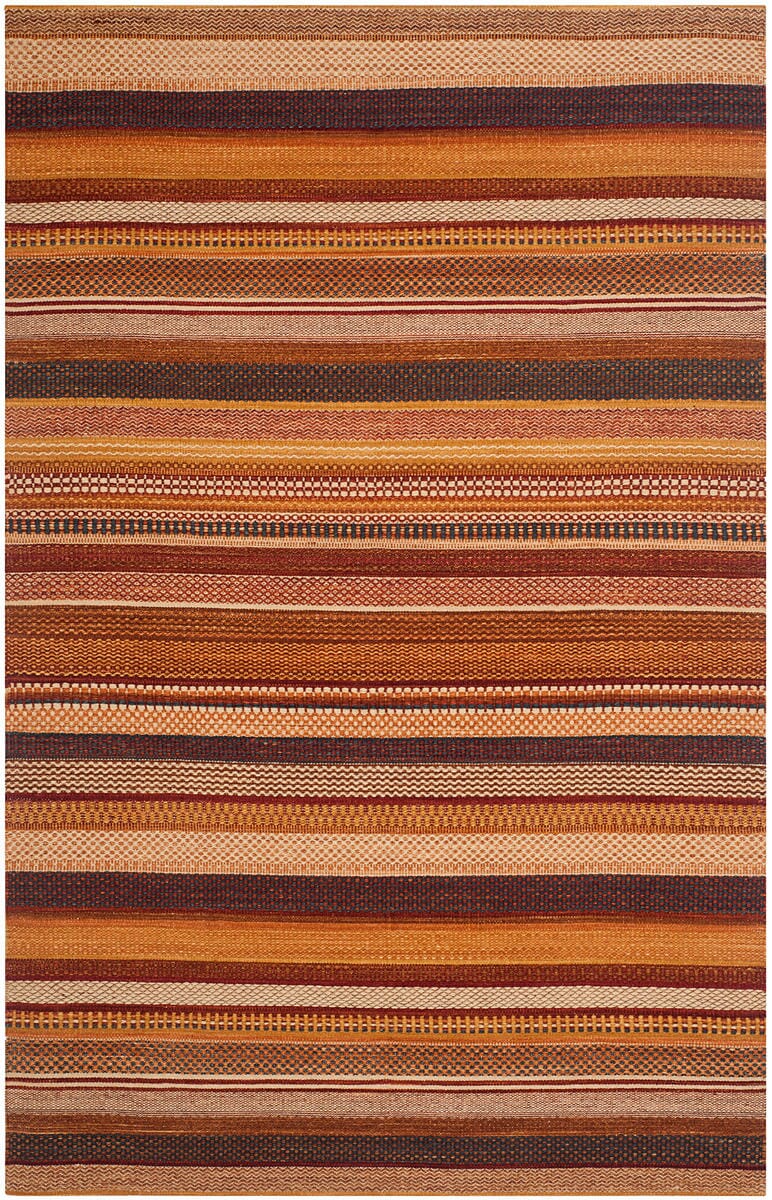 Safavieh Kilim Klm951B Rust Striped Area Rug