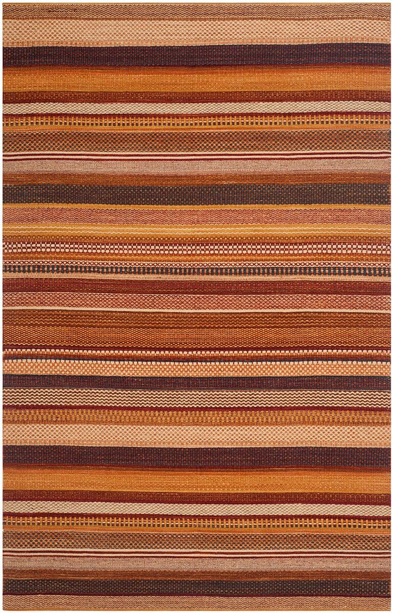 Safavieh Kilim Klm951B Rust Striped Area Rug