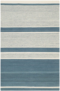 Safavieh Kilim Klm952A Blue / Ivory Striped Area Rug