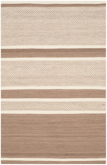 Safavieh Kilim Klm952B Brown / Ivory Striped Area Rug