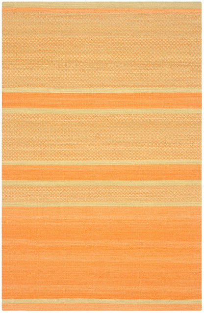 Safavieh Kilim Klm952D Orange / Lime Striped Area Rug