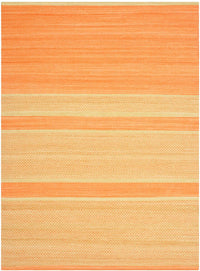 Safavieh Kilim Klm952D Orange / Lime Striped Area Rug