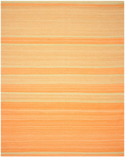Safavieh Kilim Klm952D Orange / Lime Striped Area Rug