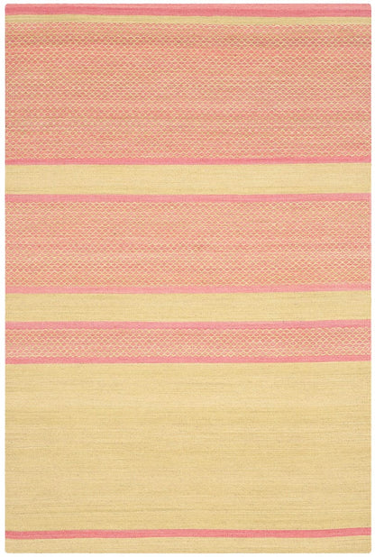 Safavieh Kilim Klm952E Lime / Pink Striped Area Rug