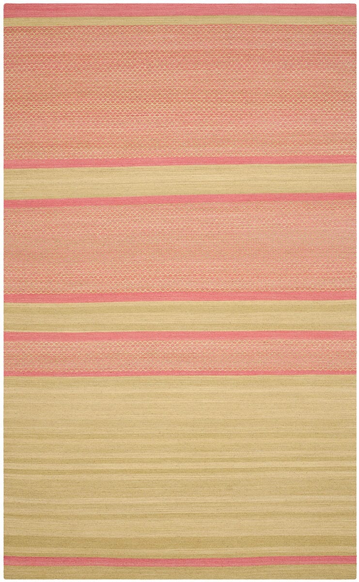 Safavieh Kilim Klm952E Lime / Pink Striped Area Rug