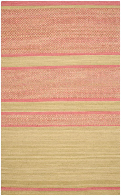 Safavieh Kilim Klm952E Lime / Pink Striped Area Rug