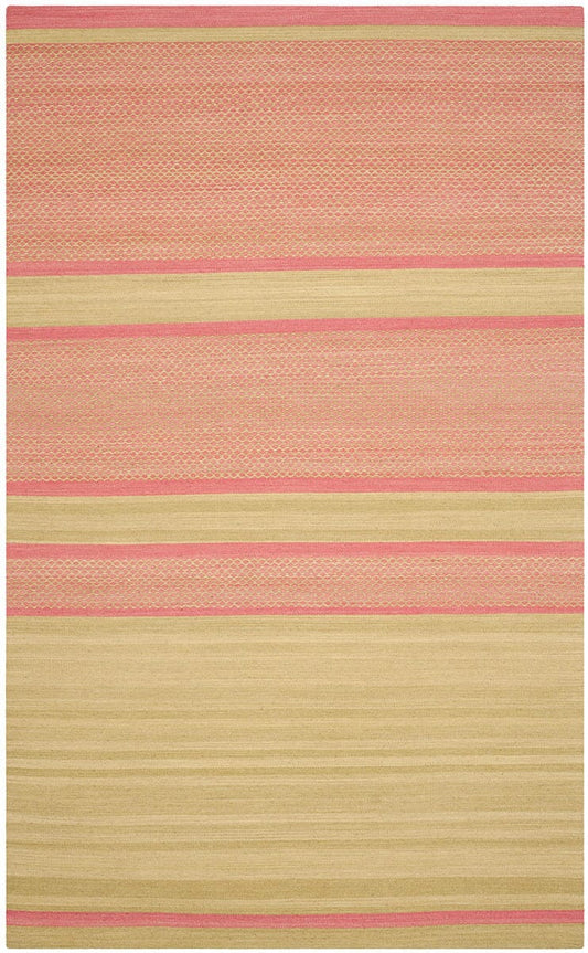 Safavieh Kilim Klm952E Lime / Pink Striped Area Rug