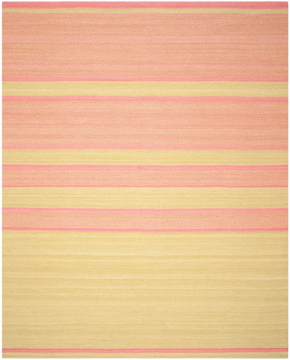 Safavieh Kilim Klm952E Lime / Pink Striped Area Rug