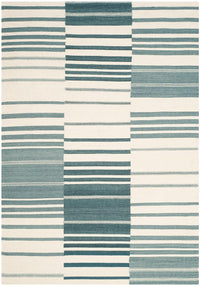 Safavieh Kilim Klm953A Blue / Ivory Striped Area Rug