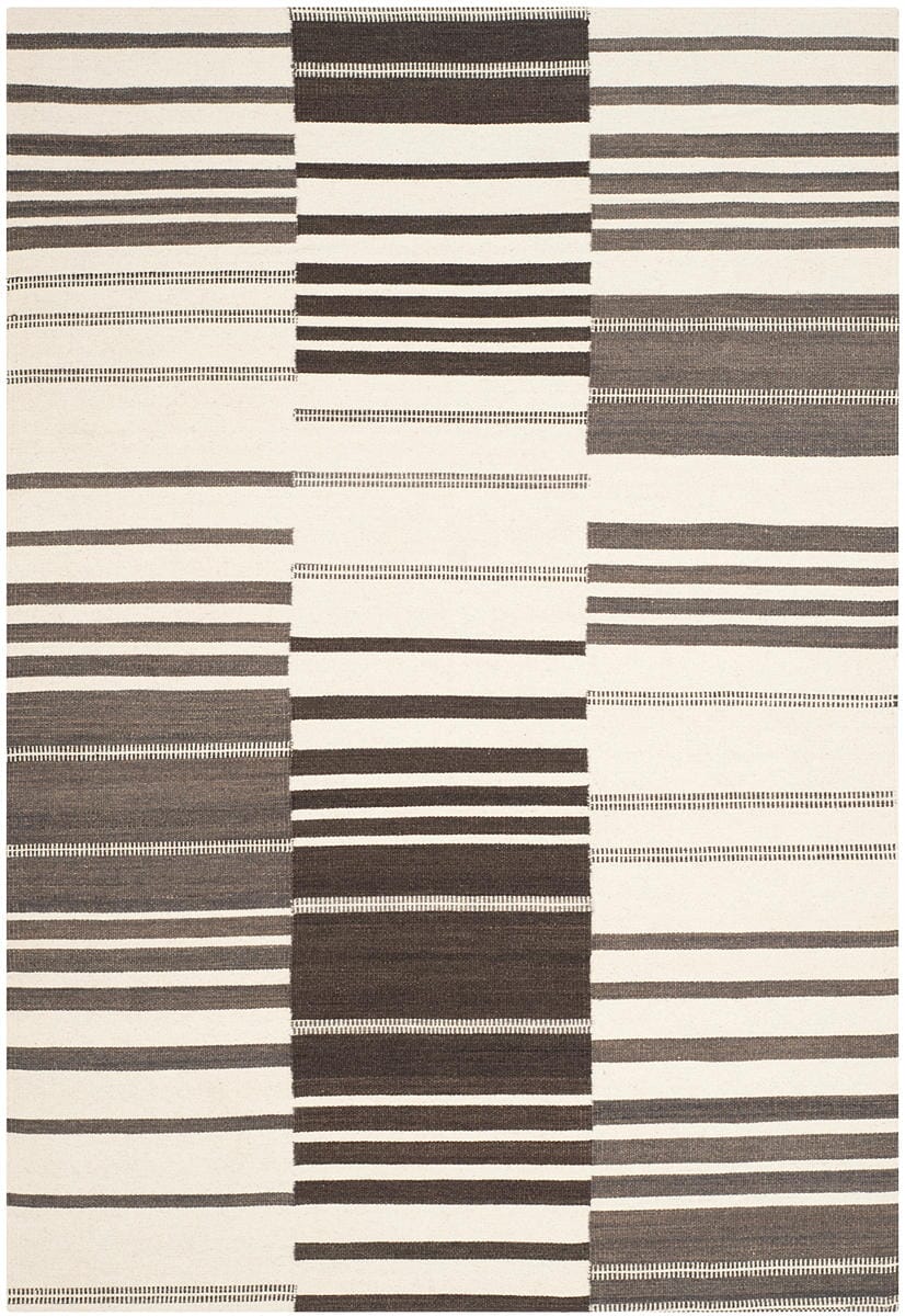 Safavieh Kilim Klm953B Brown / Ivory Striped Area Rug