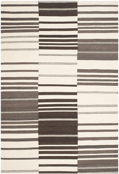 Safavieh Kilim Klm953B Brown / Ivory Striped Area Rug