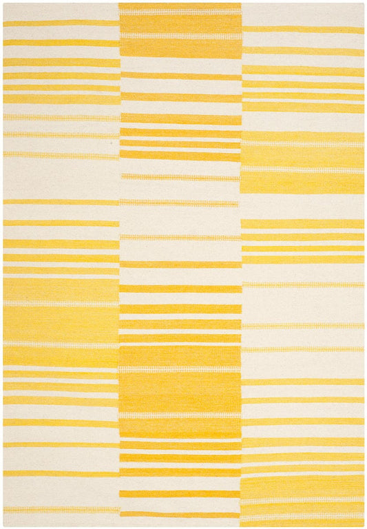 Safavieh Kilim Klm953D Gold / Ivory Striped Area Rug