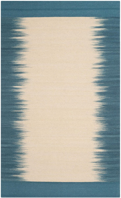 Safavieh Kilim Klm961A Beige / Light Blue Bordered Area Rug