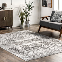 AreaRugs.com Wavaj Nwa1284A Gray Area Rug