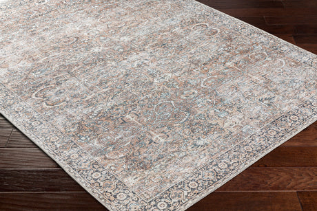 Surya Machine Washable Kemer Kmr-2308 Brown, Dark Brown Rug.