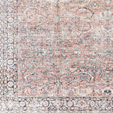 Surya Machine Washable Kemer Kmr-2309 Dusty Pink, Brick Red Rug.