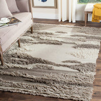 Safavieh Kenya Kny224A Ivory / Grey Organic / Abstract Area Rug