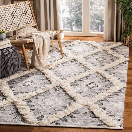 Safavieh Kenya Kny455H Charcoal / Ivory Rugs.