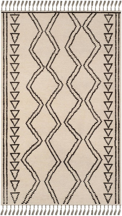 Safavieh Kenya Kny513A Ivory / Black Moroccan Area Rug