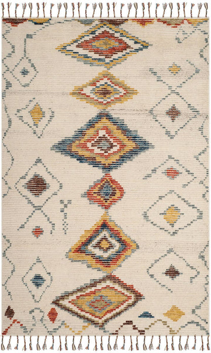 Safavieh Kenya Kny526A Ivory / Multi Moroccan Area Rug