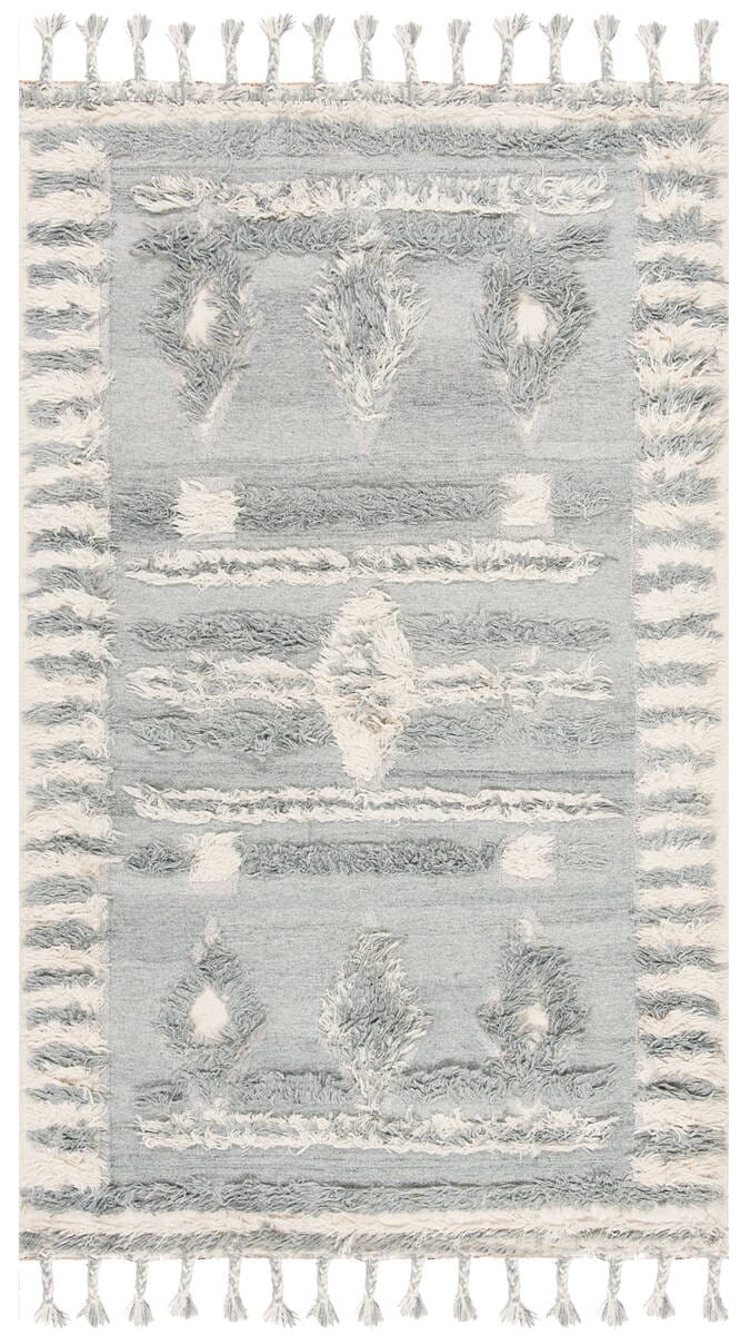 Safavieh Kenya Kny601B Grey / Ivory Moroccan Area Rug