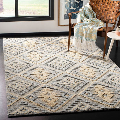 Safavieh Kenya Kny602F Grey / Gold Moroccan Area Rug