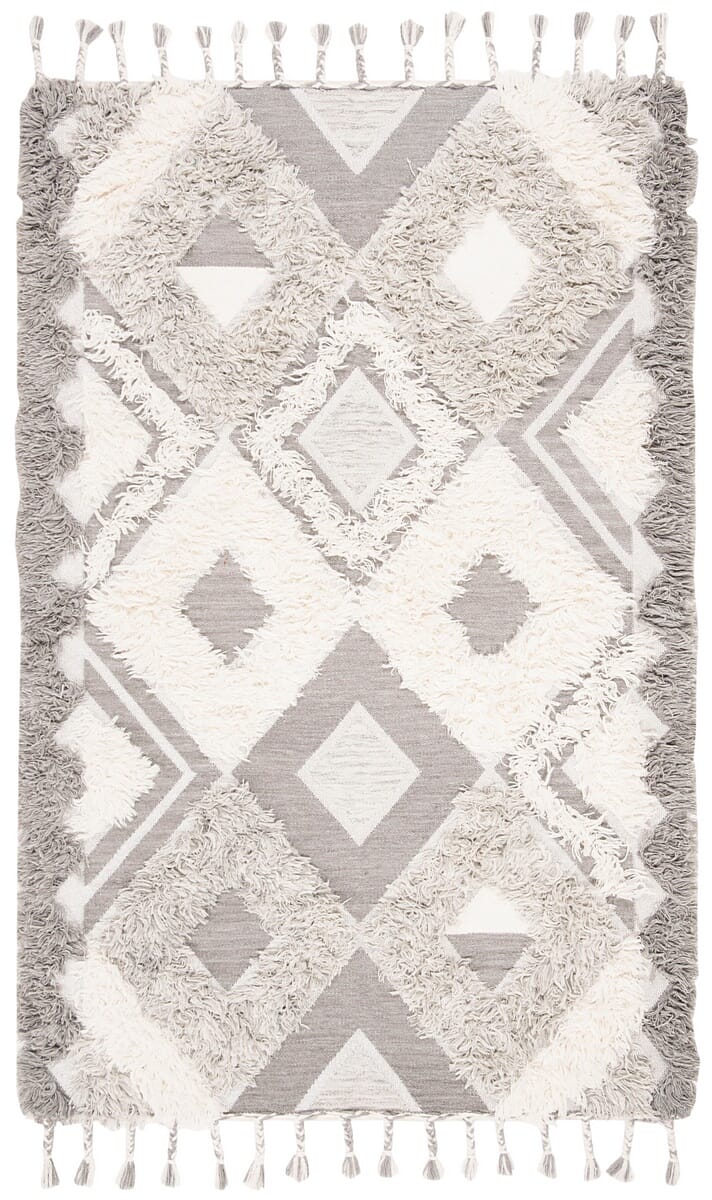 Safavieh Kenya Kny607F Grey / Ivory Moroccan Area Rug