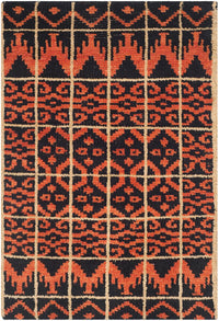 Safavieh Kenya Kny609A Orange / Black Southwestern Area Rug