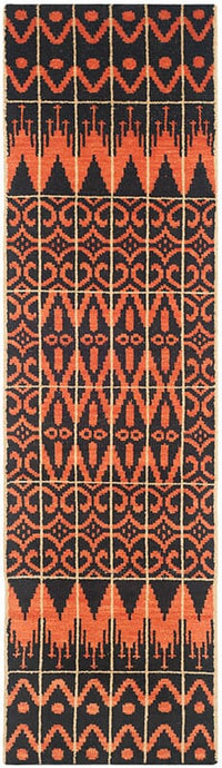 Safavieh Kenya Kny609A Orange / Black Southwestern Area Rug