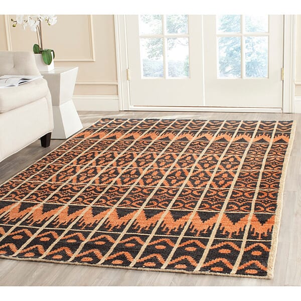 Safavieh Kenya Kny609A Orange / Black Southwestern Area Rug