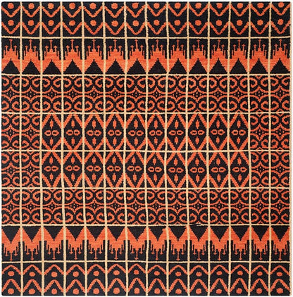 Safavieh Kenya Kny609A Orange / Black Southwestern Area Rug