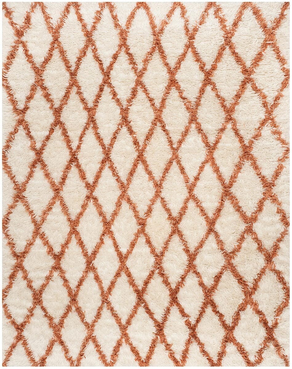 Safavieh Kenya Kny712B Ivory / Terracotta Geometric Area Rug