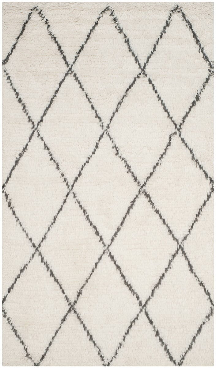 Safavieh Kenya Kny733A Ivory / Grey Geometric Area Rug