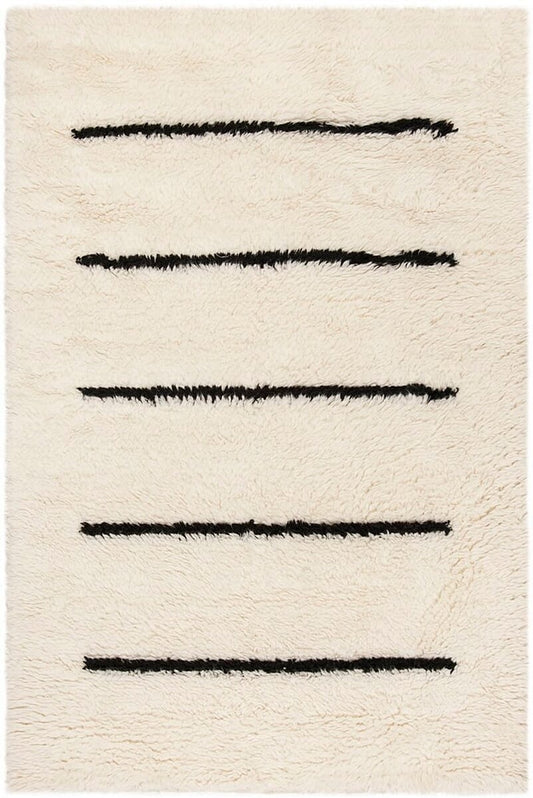 Safavieh Kenya Kny750Z Ivory / Black Moroccan Area Rug