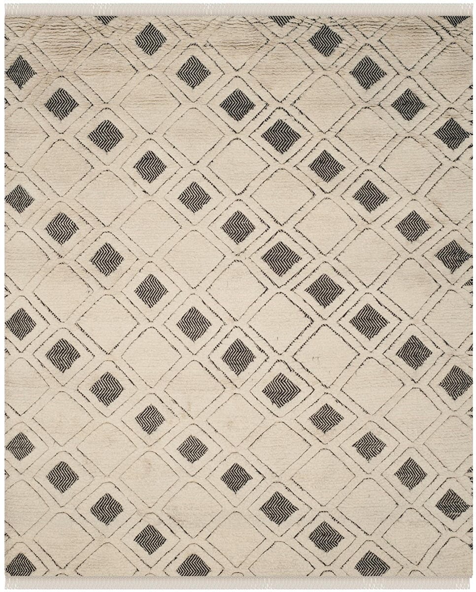 Safavieh Kenya Kny805A Ivory / Black Moroccan Area Rug