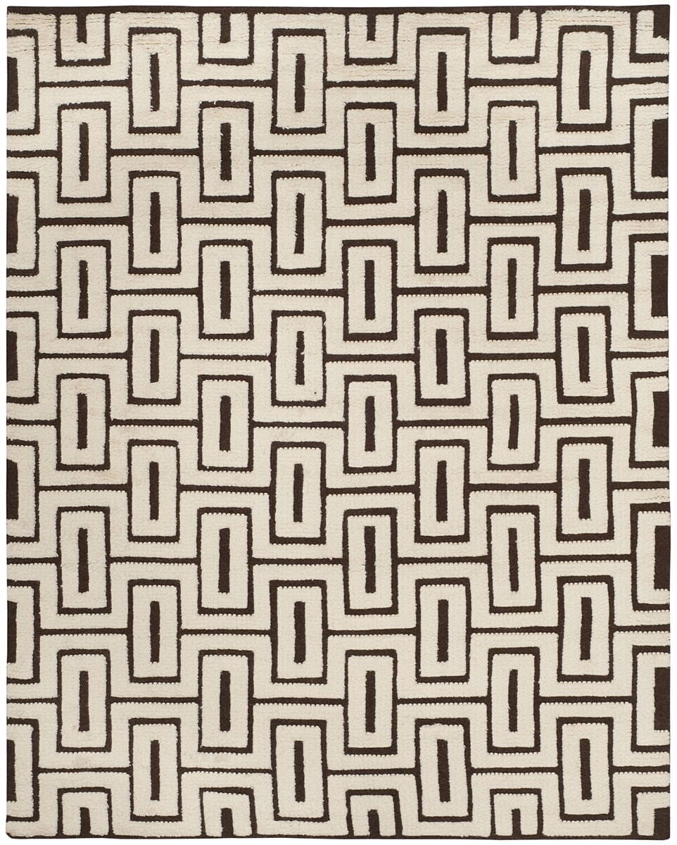 Safavieh Kenya Kny846A Ivory / Brown Geometric Area Rug