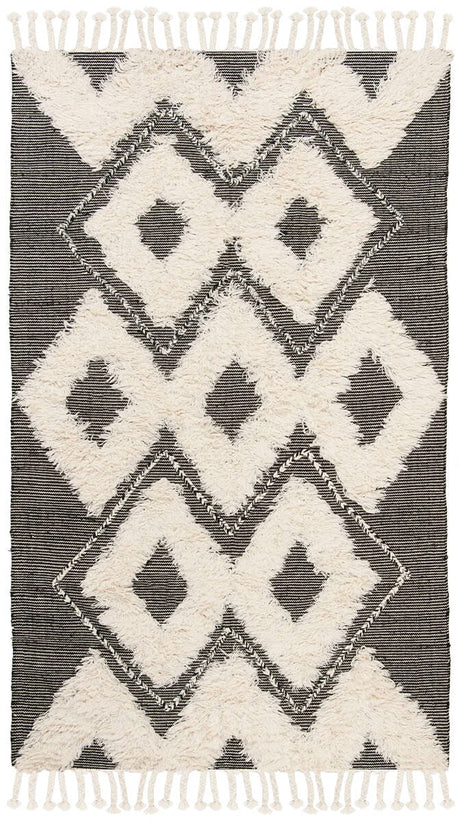 Safavieh Kenya Kny903H Black / Ivory Rugs.