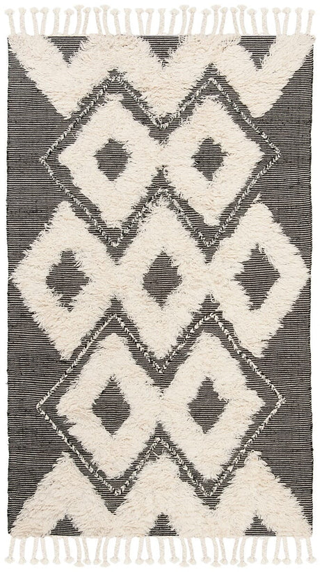 Safavieh Kenya Kny903H Black / Ivory Rugs.