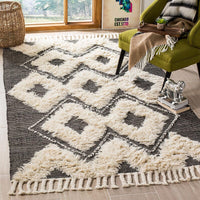 Safavieh Kenya Kny903H Black / Ivory Moroccan Area Rug