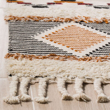 Safavieh Kenya Kny904A Ivory/Black-Orange Rug.