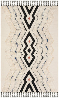 Safavieh Kenya Kny905A Ivory / Black Blue Moroccan Area Rug