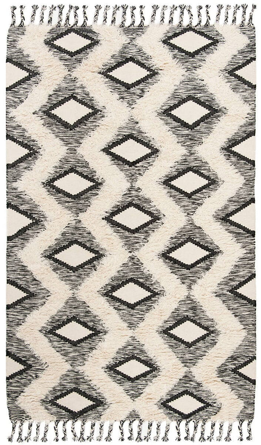 Safavieh Kenya Kny908H Black / Ivory Moroccan Area Rug