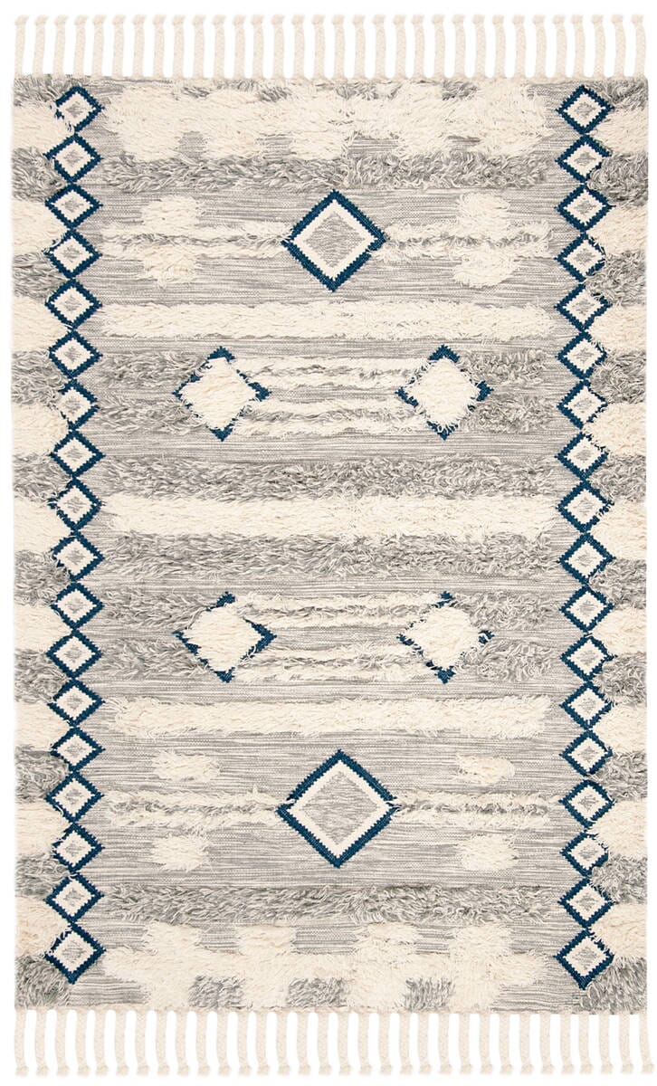 Safavieh Kenya Kny909F Grey / Ivory Moroccan Area Rug