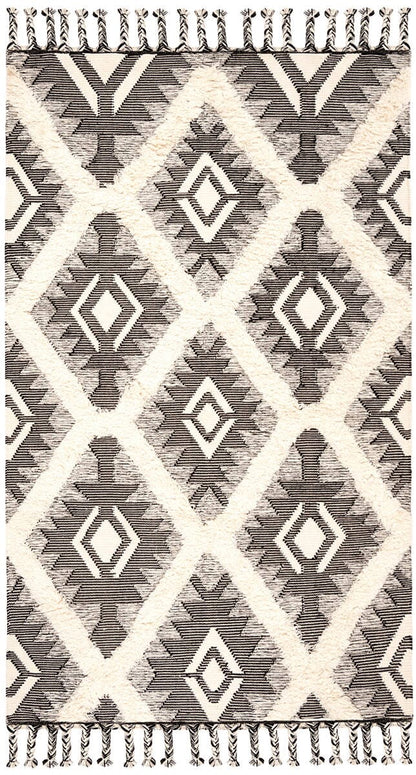 Safavieh Kenya Kny910H Black / Ivory Moroccan Area Rug