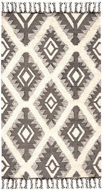 Safavieh Kenya Kny910H Black / Ivory Moroccan Area Rug