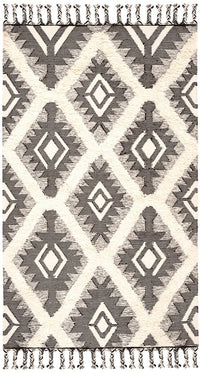 Safavieh Kenya Kny910H Black / Ivory Moroccan Area Rug