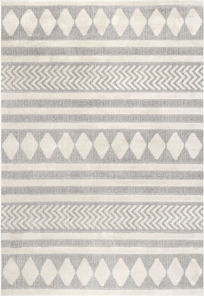 Nuloom Senna Banded Nse1319A Gray Area Rug